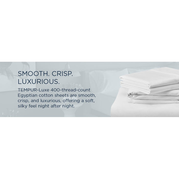 TEMPUR Luxe Egyptian Cotton Sheet Set White