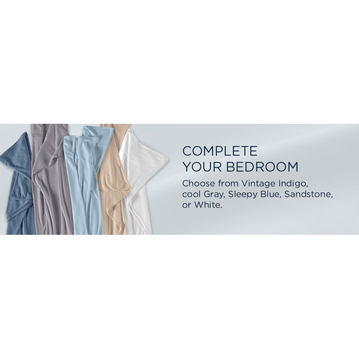 TEMPUR Rayon from Bamboo Sheet Set Sleepy Blue