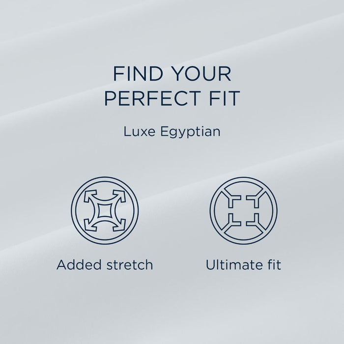 TEMPUR Luxe Egyptian Cotton Sheet Set White
