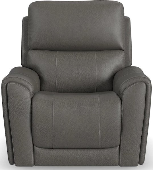 Flexsteel Carter Power Recliner with Power Headrest and Lumbar