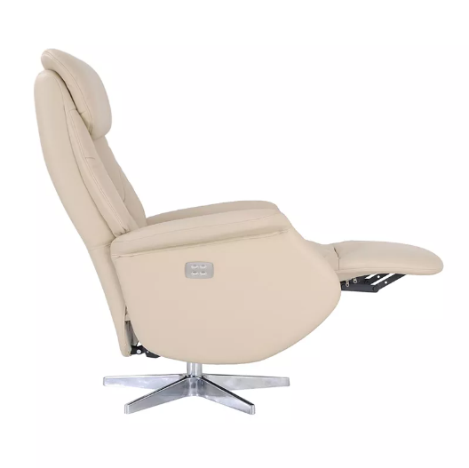 Monarch - Leather Stressless Recliner by Benchmaster