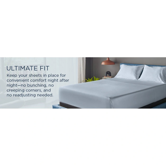 TEMPUR Luxe Egyptian Cotton Pillowcase Set Cool Gray