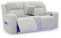 Forest Lake Power Reclining Loveseat with Console - Furniture World SW (WA)