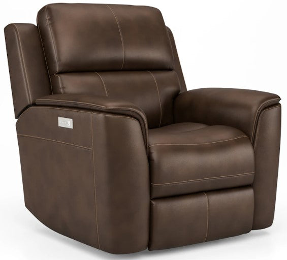 Flexsteel Henry Power Recliner with Power Headrests and Lumbar - Furniture World SW (WA)