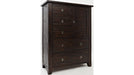 Jofran Kona Grove 5 Drawers and 1 Cabinet Chest in Deep Chocolate - Furniture World SW (WA)