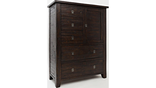 Jofran Kona Grove 5 Drawers and 1 Cabinet Chest in Deep Chocolate - Furniture World SW (WA)