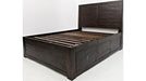 Jofran Kona Grove Queen Storage Bed in Chocolate - Furniture World SW (WA)