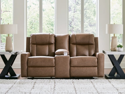 Mackmenville Reclining Loveseat with Console - Furniture World SW (WA)