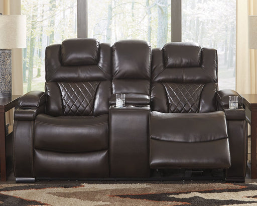 Warnerton Power Reclining Loveseat with Console - Furniture World SW (WA)