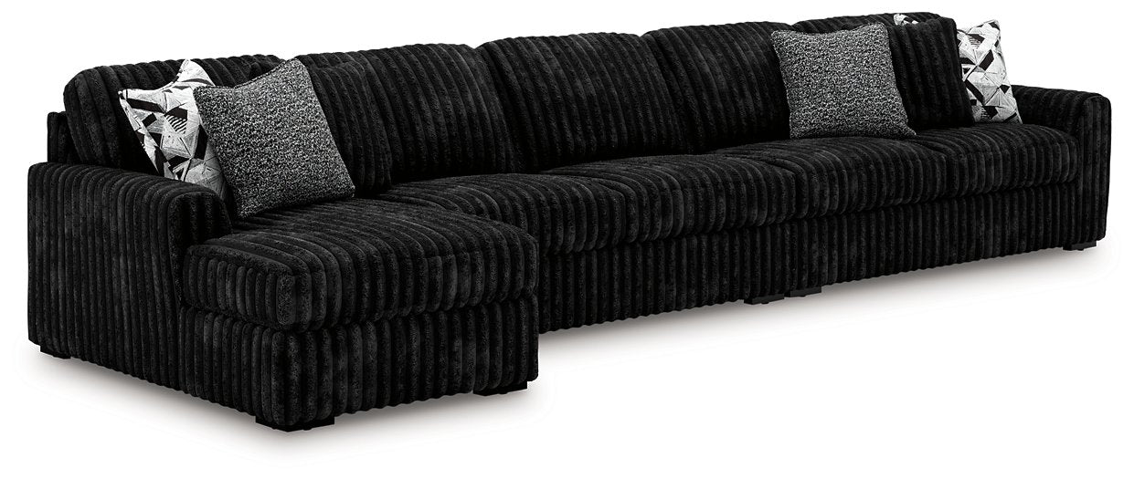 Midnight-Madness Sectional with Chaise - Furniture World SW (WA)