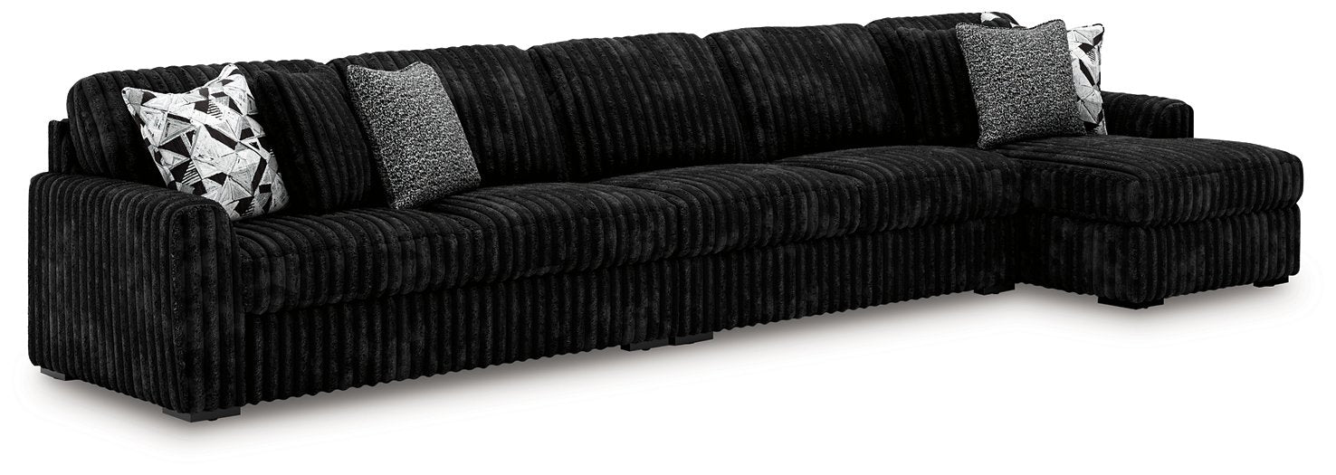 Midnight-Madness Sectional with Chaise - Furniture World SW (WA)