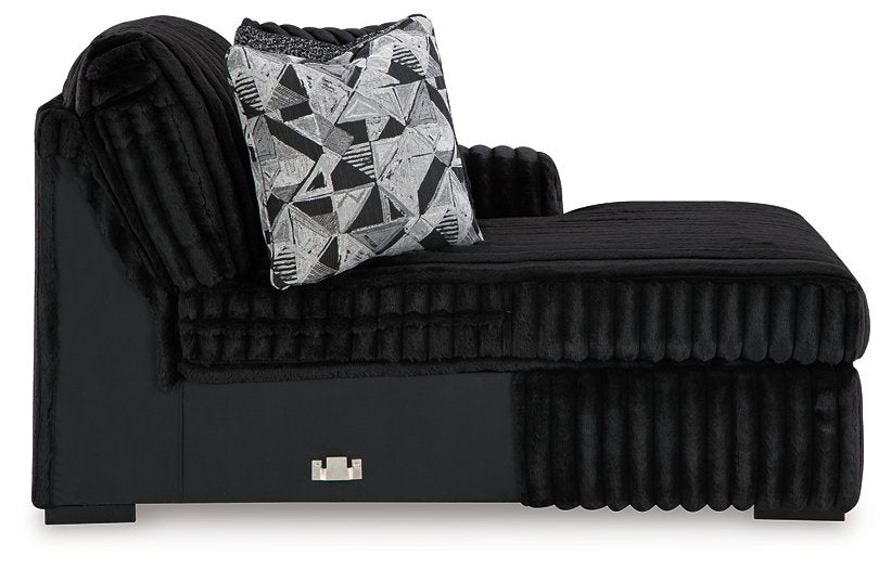 Midnight-Madness Sectional with Chaise - Furniture World SW (WA)