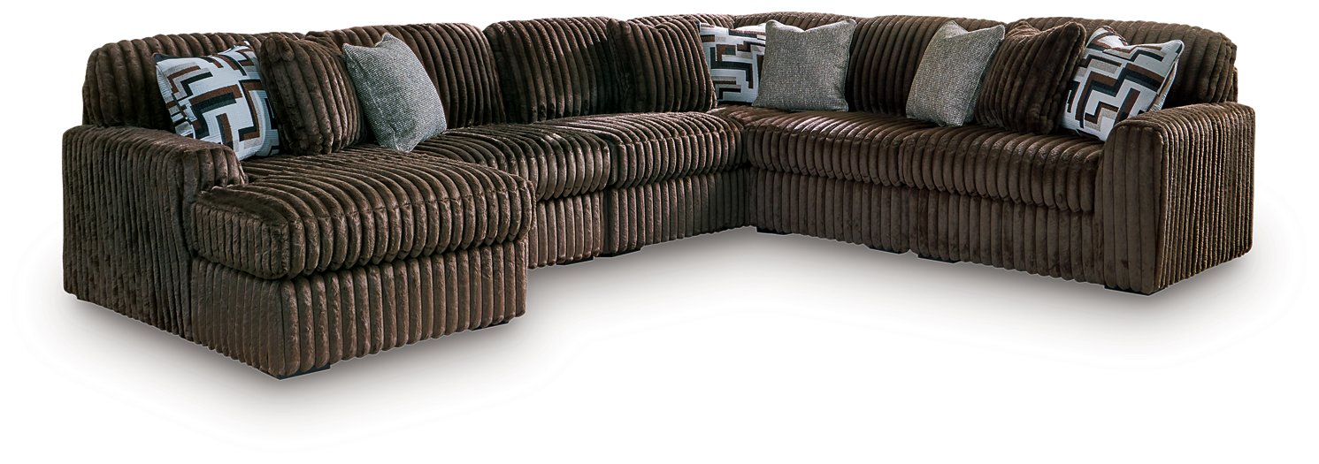 Midnight-Madness Sectional with Chaise - Furniture World SW (WA)