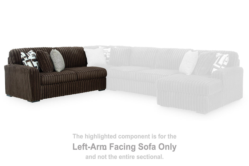 Midnight-Madness Sectional with Chaise - Furniture World SW (WA)