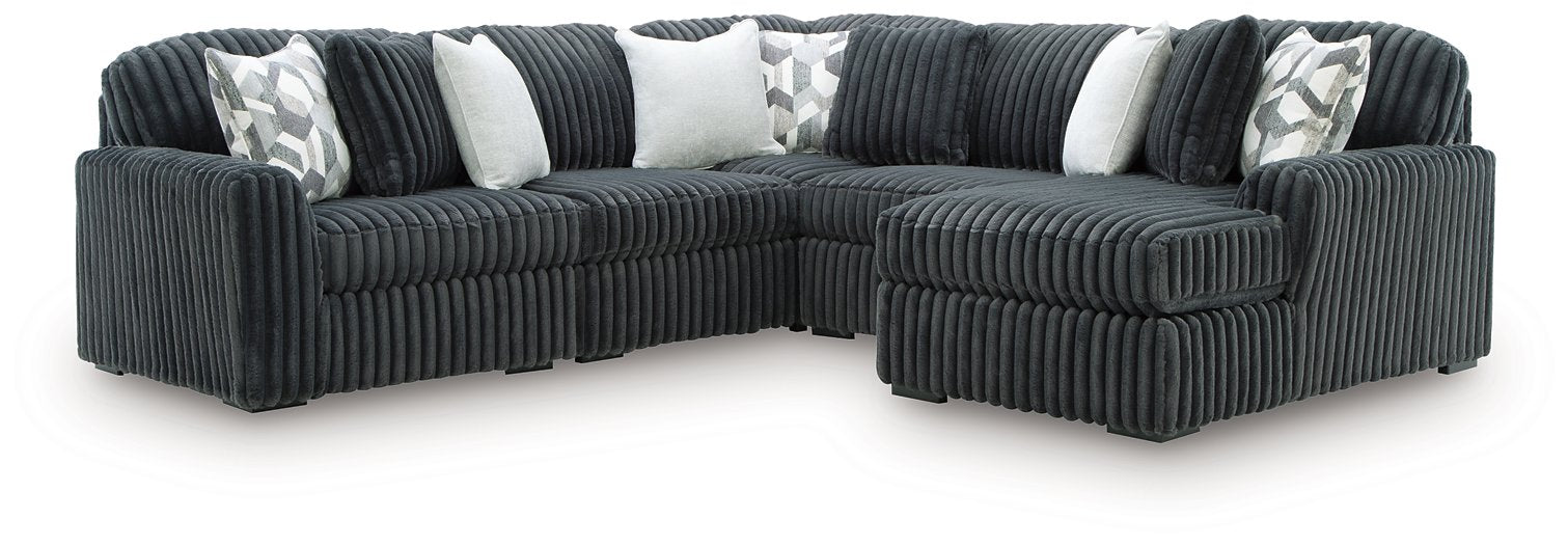 Midnight-Madness Sectional with Chaise - Furniture World SW (WA)