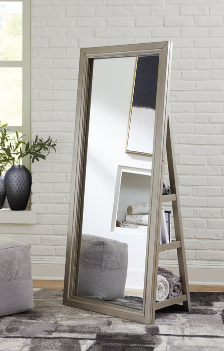 Evesen Floor Standing Mirror with Storage - Furniture World SW (WA)