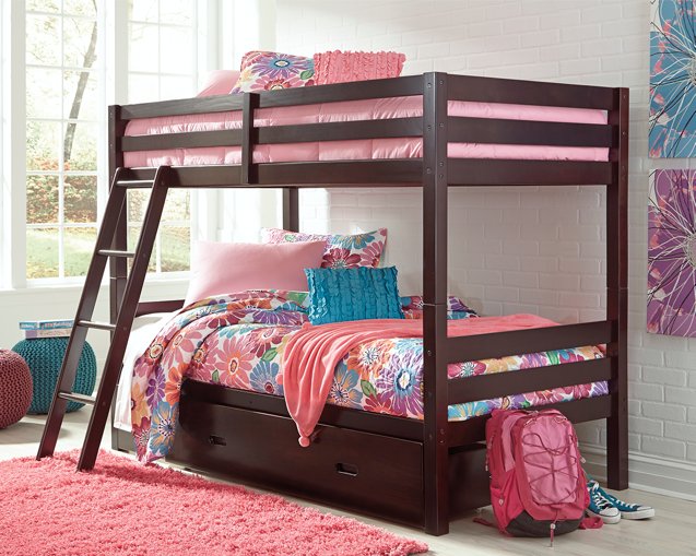 Halanton Youth Bunk Bed with 1 Large Storage Drawer - Furniture World SW (WA)