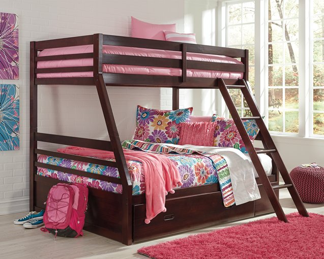 Halanton Youth Bunk Bed with 1 Large Storage Drawer - Furniture World SW (WA)