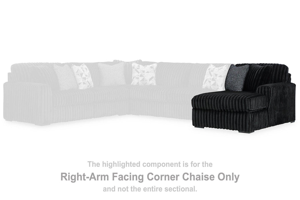 Midnight-Madness Sectional with Chaise - Furniture World SW (WA)