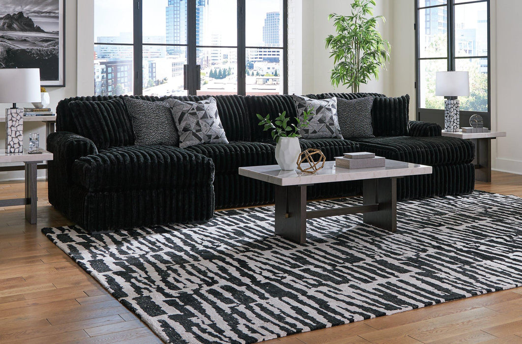 Midnight-Madness Sectional with Chaise - Furniture World SW (WA)