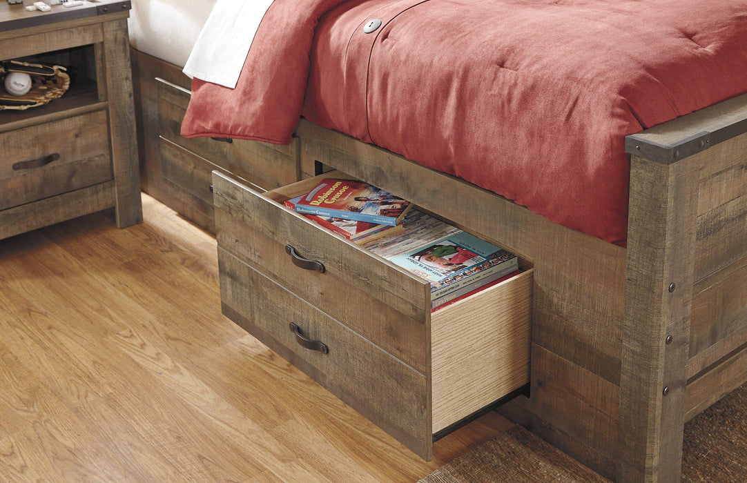 Trinell Bed with 2 Storage Drawers