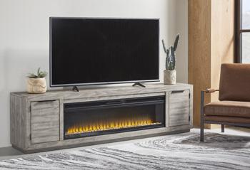 Naydell 92" TV Stand with Electric Fireplace