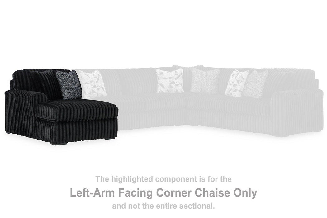 Midnight-Madness Sectional with Chaise - Furniture World SW (WA)