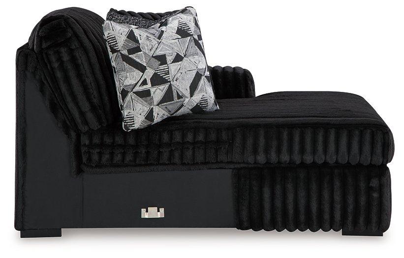 Midnight-Madness Sectional with Chaise - Furniture World SW (WA)