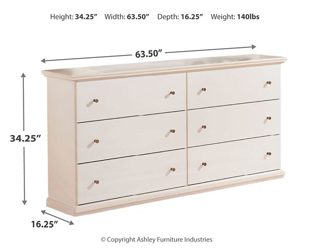 Bostwick Shoals Dresser and Mirror - Furniture World SW (WA)