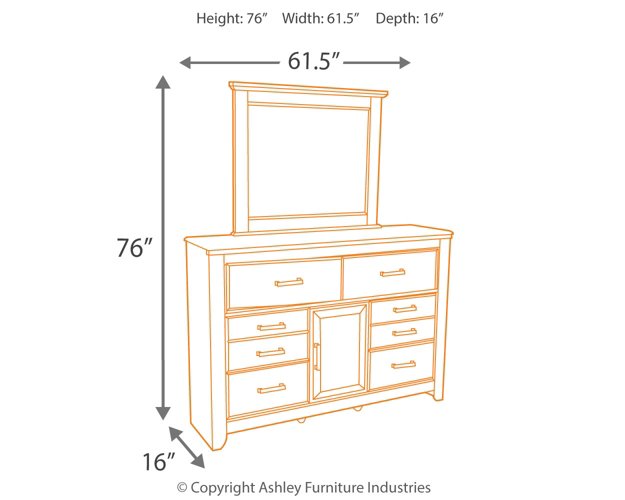 Juararo Dresser and Mirror - Furniture World SW (WA)