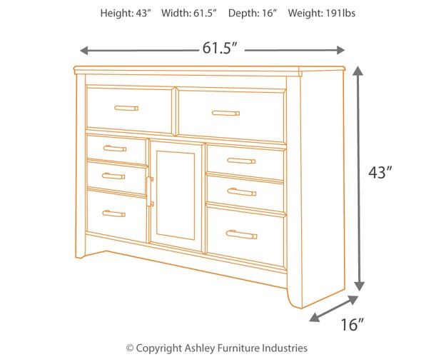 Juararo Dresser and Mirror - Furniture World SW (WA)