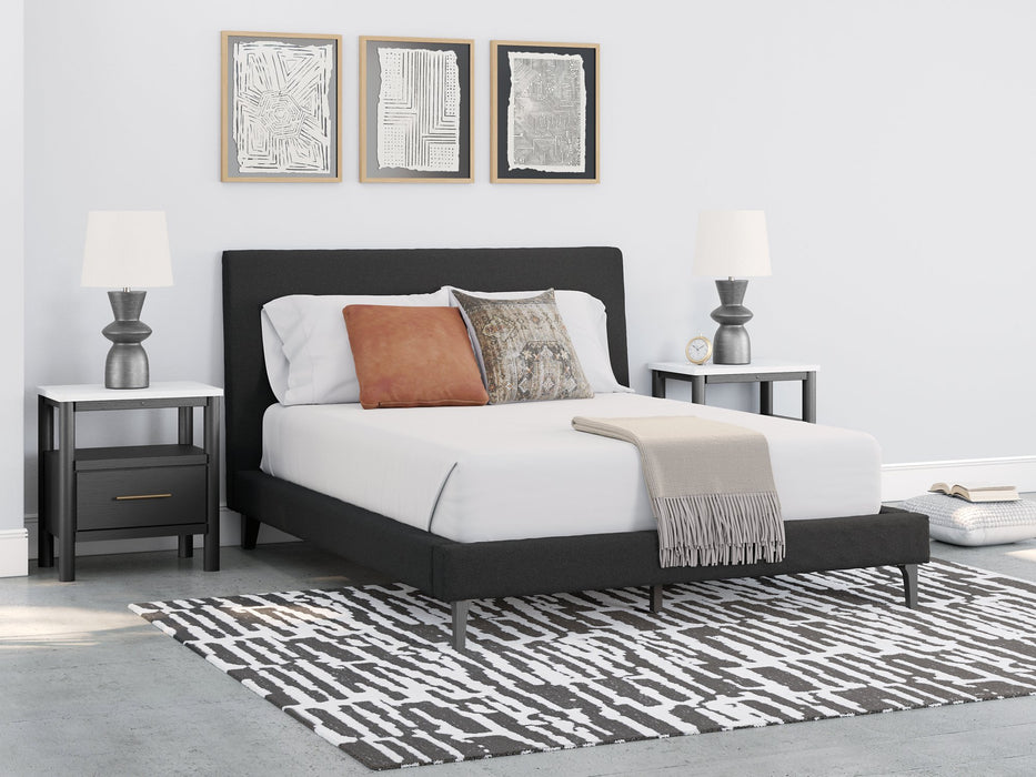 Cadmori Upholstered Bed with Roll Slats