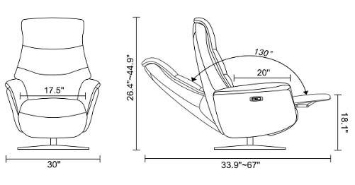 Connor - Zero Gravity Power Recliner by Benchmaster - Furniture World SW (WA)