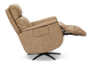 Flexsteel Cove Leather Power Swivel Recliner with Power Headrest, Lumbar, Heat, & Massage - Furniture World SW (WA)