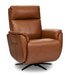 Flexsteel Cove Leather Power Swivel Recliner with Power Headrest, Lumbar, Heat, & Massage - Furniture World SW (WA)