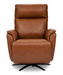 Flexsteel Cove Leather Power Swivel Recliner with Power Headrest, Lumbar, Heat, & Massage - Furniture World SW (WA)