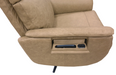 Flexsteel Cove Leather Power Swivel Recliner with Power Headrest, Lumbar, Heat, & Massage - Furniture World SW (WA)