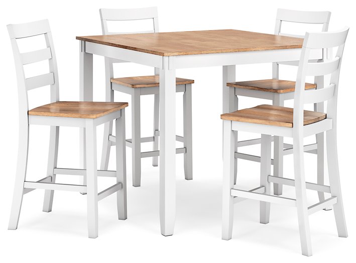 Gesthaven Counter Height Dining Table and 4 Barstools (Set of 5) - Furniture World SW (WA)