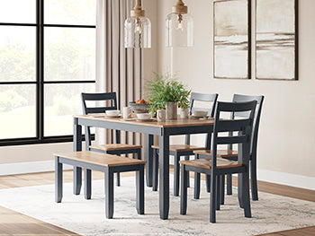 Gesthaven Counter Height Dining Table and 4 Barstools (Set of 5) - Furniture World SW (WA)