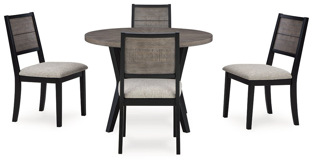 Corloda Dining Table and 4 Chairs (Set of 5)