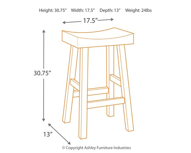 Glosco Bar Height Bar Stool - Furniture World SW (WA)