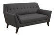 Emerald Home Furnishings Binetti Loveseat in Charcoal image