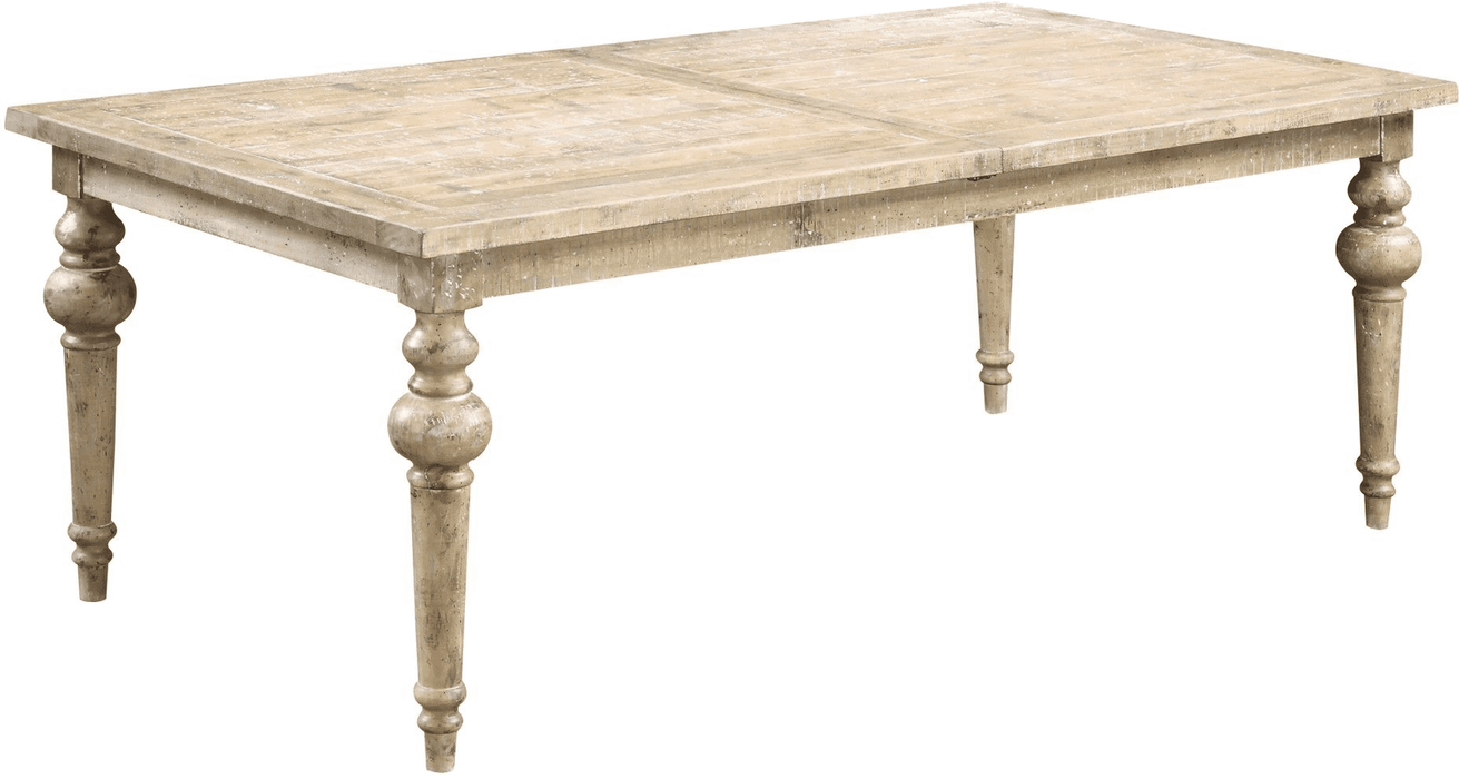 Emerald Home Interlude Dining Table in Weathered Pine