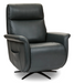 Flexsteel Haven Leather Power Swivel Recliner with Power Headrest, Lumbar, Heat, Massage & Ventilation - Furniture World SW (WA)