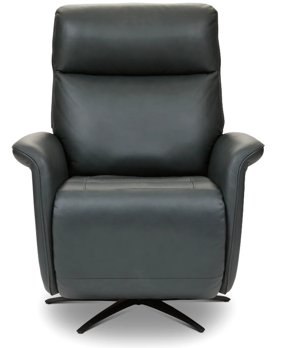 Flexsteel Haven Leather Power Swivel Recliner with Power Headrest, Lumbar, Heat, Massage & Ventilation - Furniture World SW (WA)