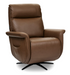 Flexsteel Haven Leather Power Swivel Recliner with Power Headrest, Lumbar, Heat, Massage & Ventilation - Furniture World SW (WA)
