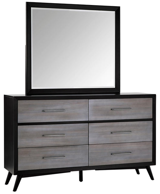 Homelegance Raku Mirror in Gray 1711-6 - Furniture World SW (WA)