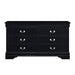 Homelegance Mayville 6 Drawer Dresser in Black 2147BK-5 image