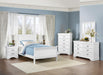 Homelegance Mayville Full Sleigh Bed in White 2147FW-1 - Furniture World SW (WA)