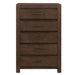 Erwan 5 Drawer Chest in Dark Walnut 1961-9 image